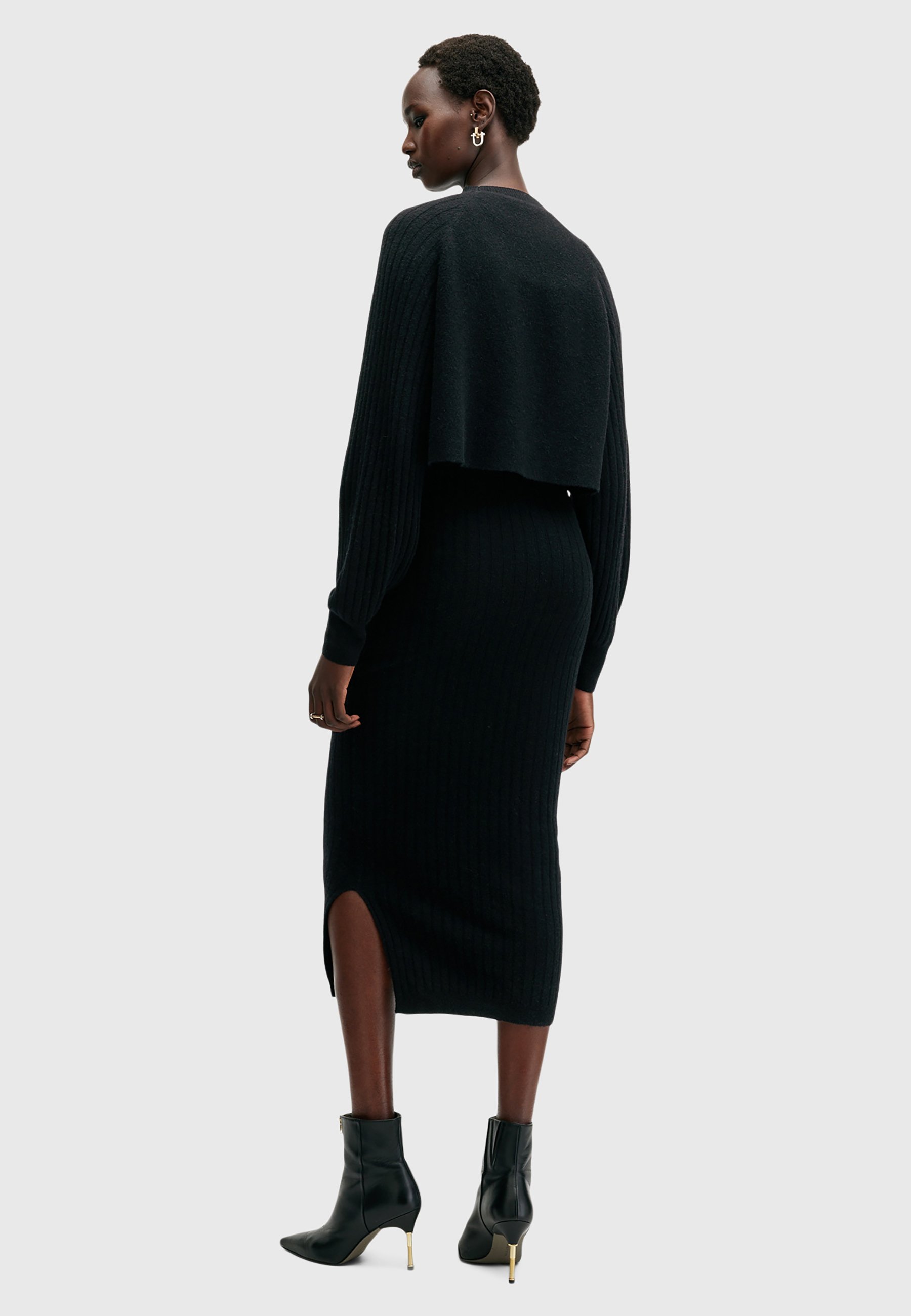 AllSaints MARGOT CREW DRESS - Jumper dress - black - Zalando.co.uk