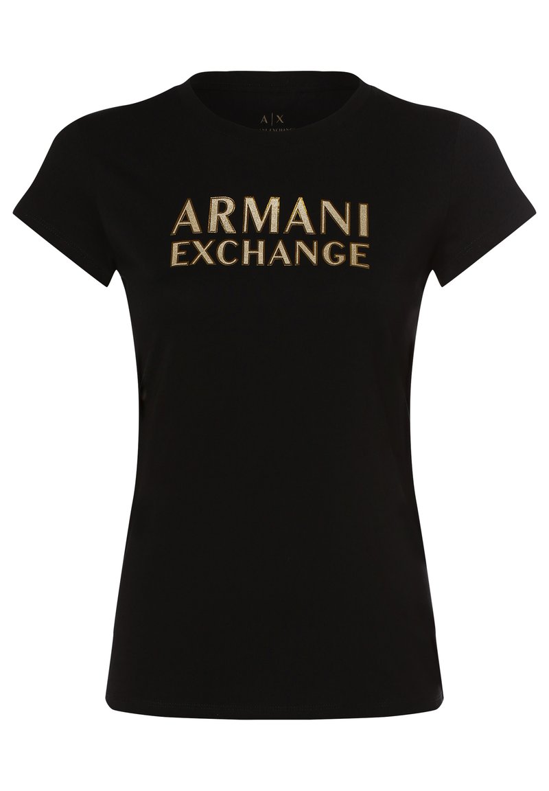 Armani Exchange T-shirt print zwart