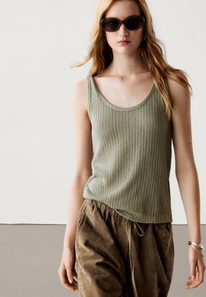 Aneli Rib Tank Top Top Kalamata