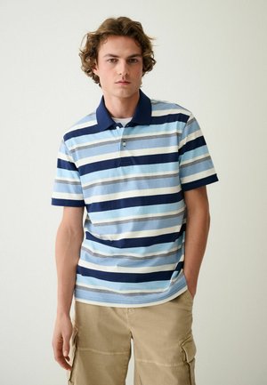 Next, REGULAR FIT - HORIZONTAL STRIPED POLO SHIRT . - Poloshirt - blue white