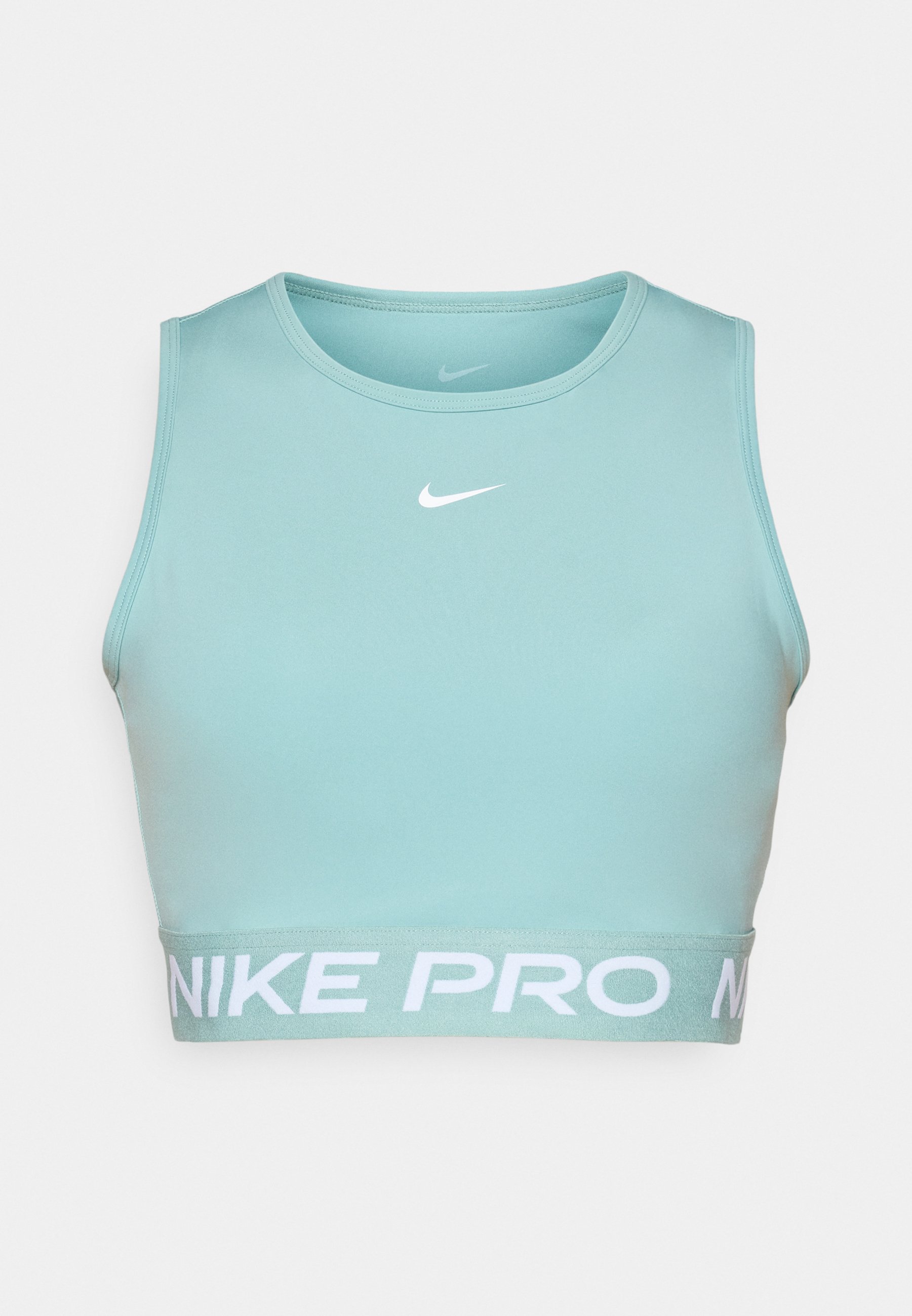 teal nike crop top