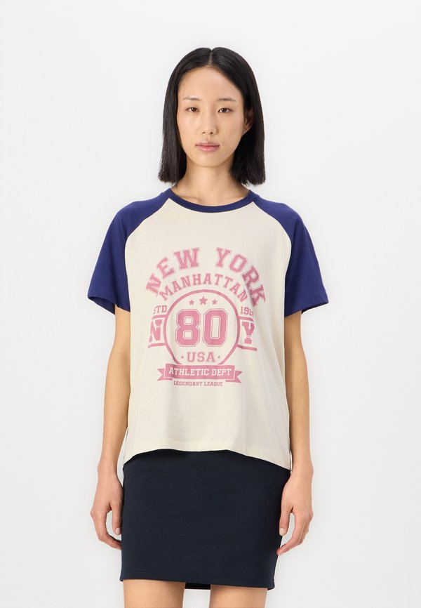 MONTY  - Print T-shirt - birch