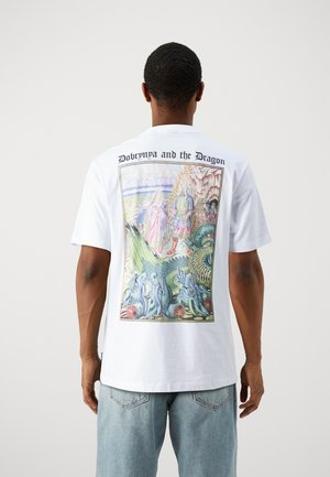 Only & Sons ONSKYLO ART TEE UNISEX - T-Shirt print - bright white