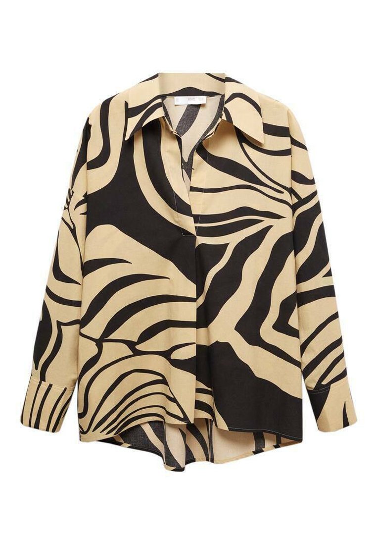 Mango Blouse zandkleur