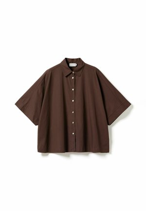 Noella, N-MAIZIE SHIRT - Blúzka so zapínaním na gombíky - chocolate