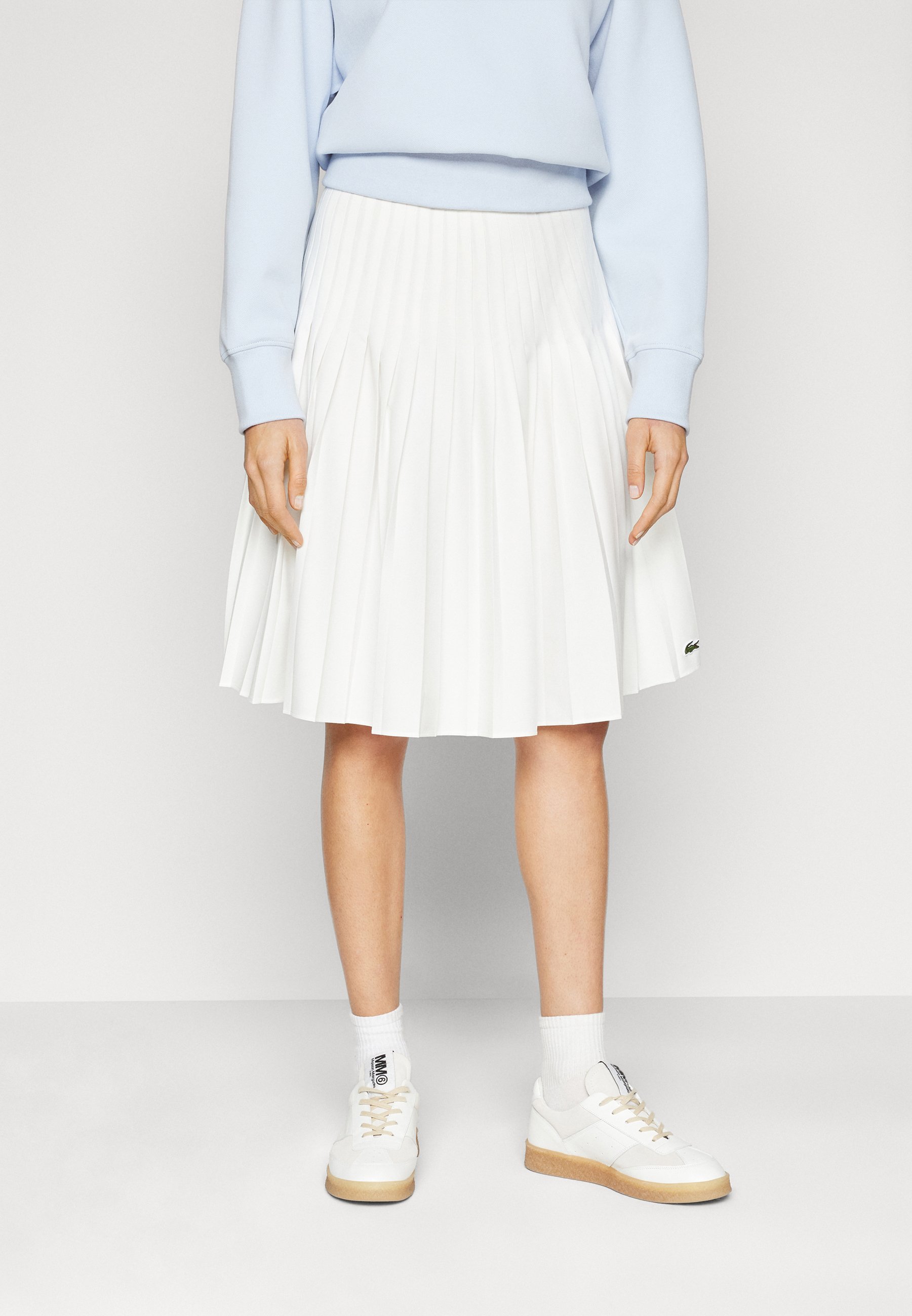 Lacoste A-line skirt - flour/off-white - Zalando.co.uk