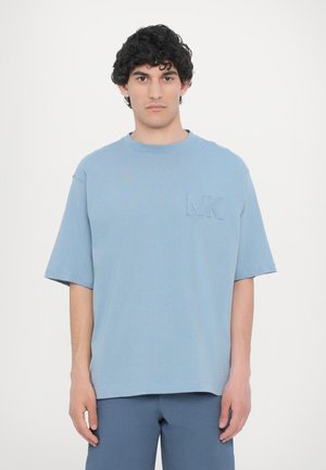 APPLIQUE TEE - Lihtne T-särk - chambray