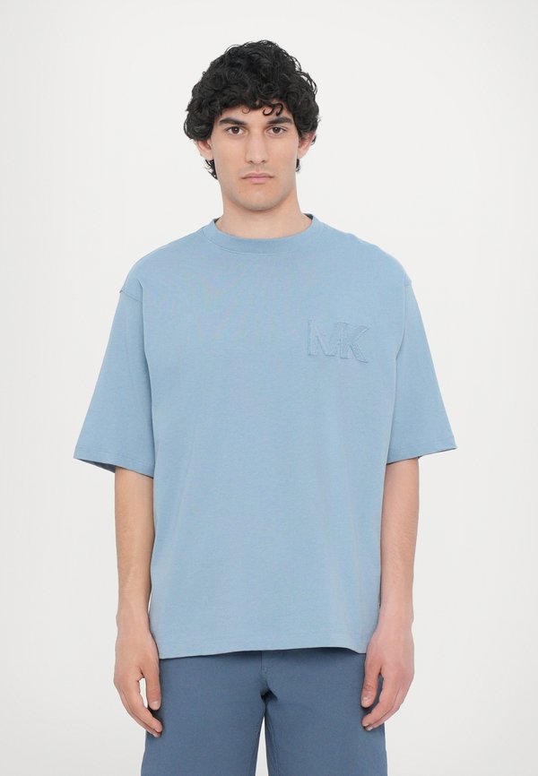 APPLIQUE TEE - Print T-shirt - chambray