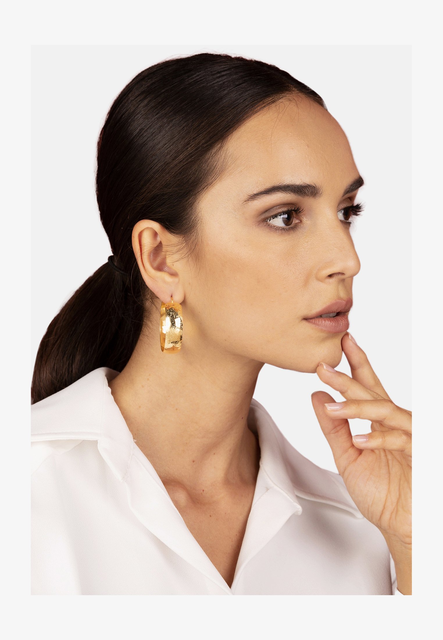 ETRUSCA GIOIELLI Orecchini Donna A Cuore Placcati Oro 18k | Anallergici E Nickel Free, Made In Italy, 30x25 Mm