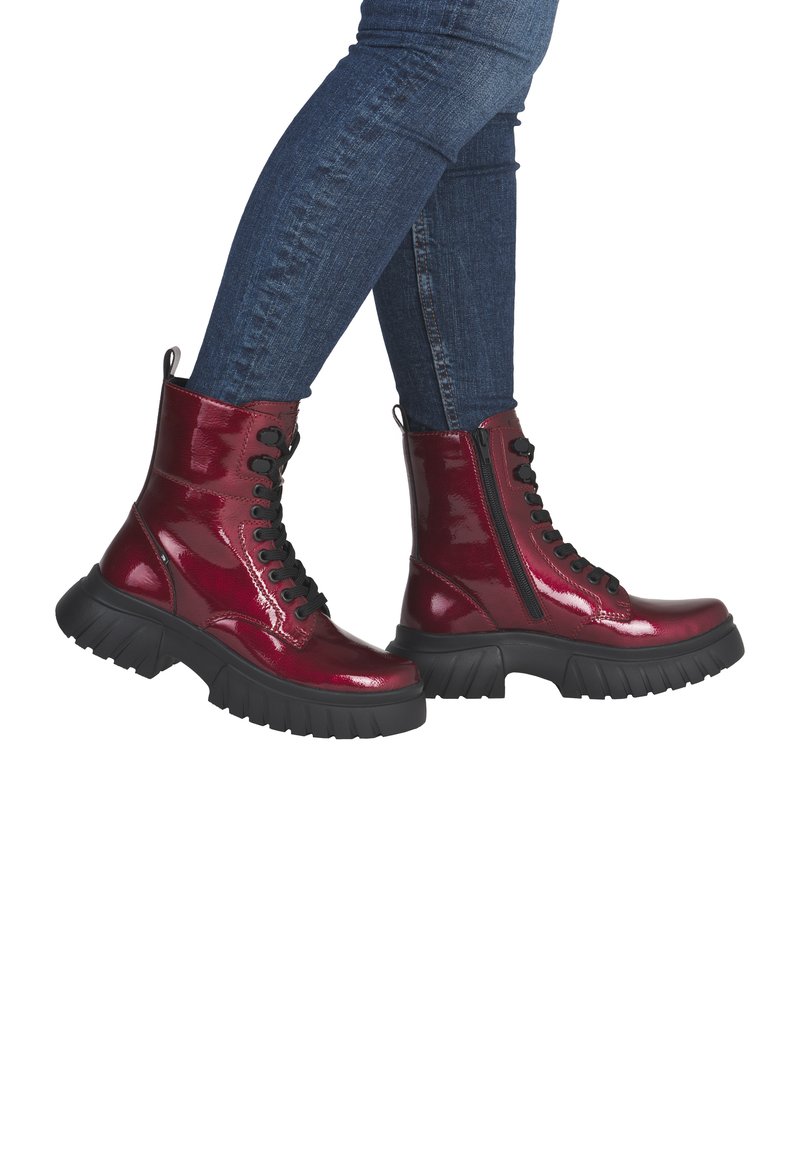 Rieker Bottines à lacets - rot
