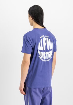 LOGO BACK - T-shirt con stampa - night purple