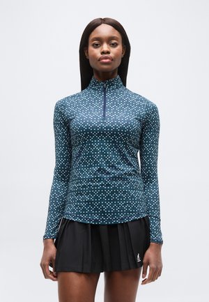 FRAMING GEO PRINTED LONGSLEEVE - Μπλούζα με μακριά μανίκια - peacoat