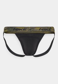 Nike Underwear STRETCH JOCK STRAP 3 PACK - Cuecas - black/white/olive/khaki