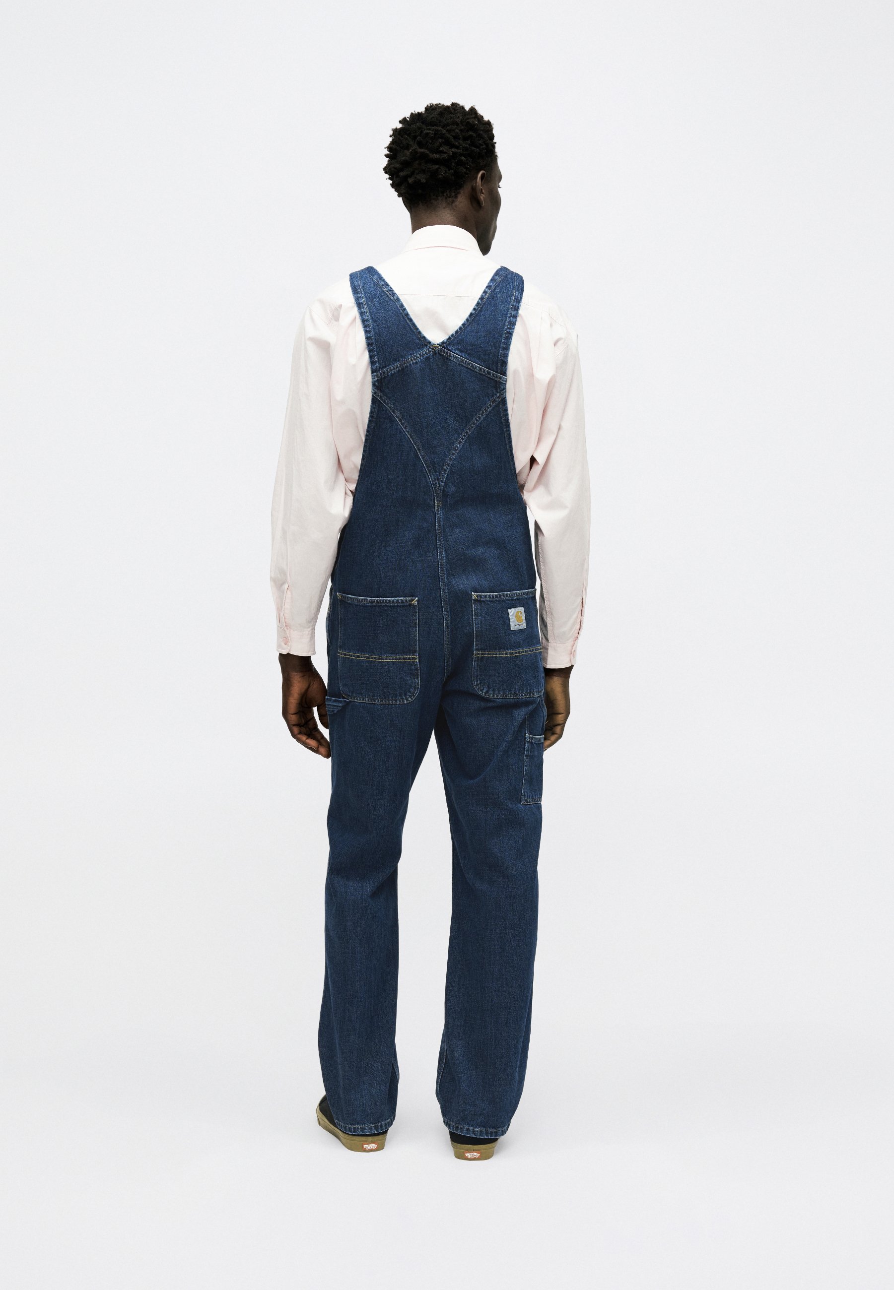 Carhartt WIP CAMANO - Denim Dungarees - blue stone washed/stone