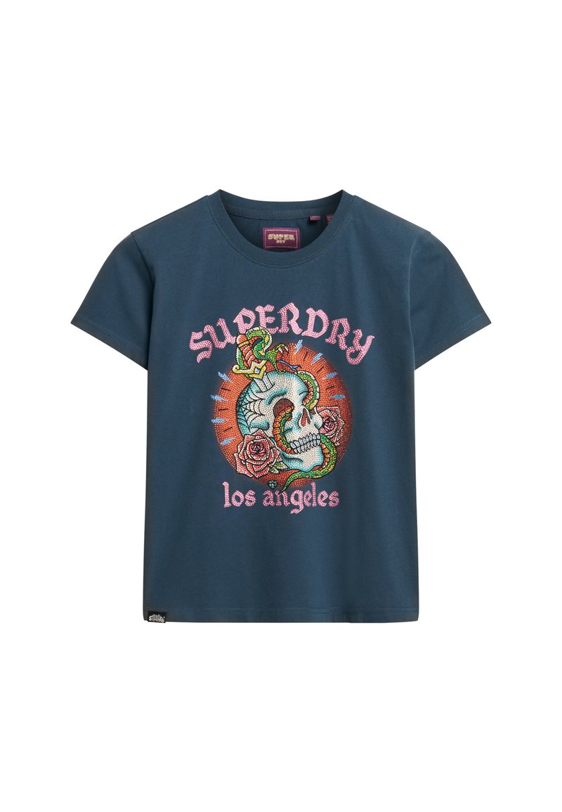 Superdry & Co T-shirt print blauw