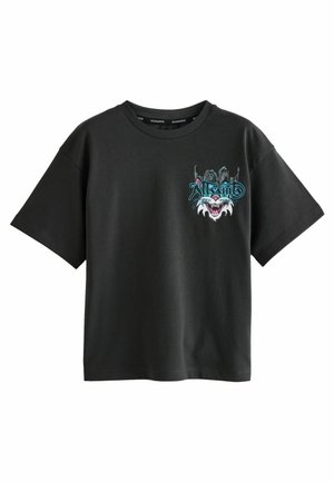 REGULAR FIT- GRAPHIC CREW - Apdrukāts T-krekls - black tomkat