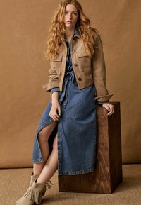 Next WESTERN MIDI - REGULAR FIT - Maxikjoler - dark blue