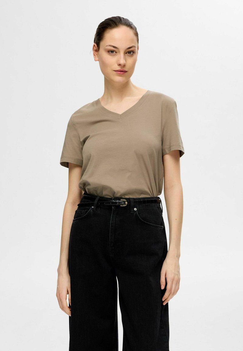 Selected Femme / Damen-Shirt / SLFWILLE SS KNIT O-NECK NOOS main image 1