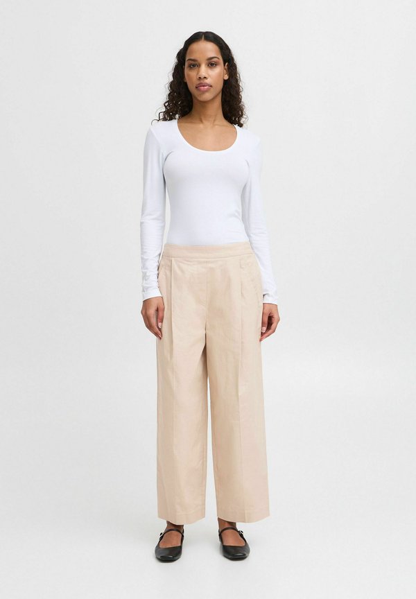 IHUNICA - Trousers - oxford tan4
