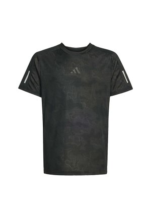 Print T-shirt - black   black