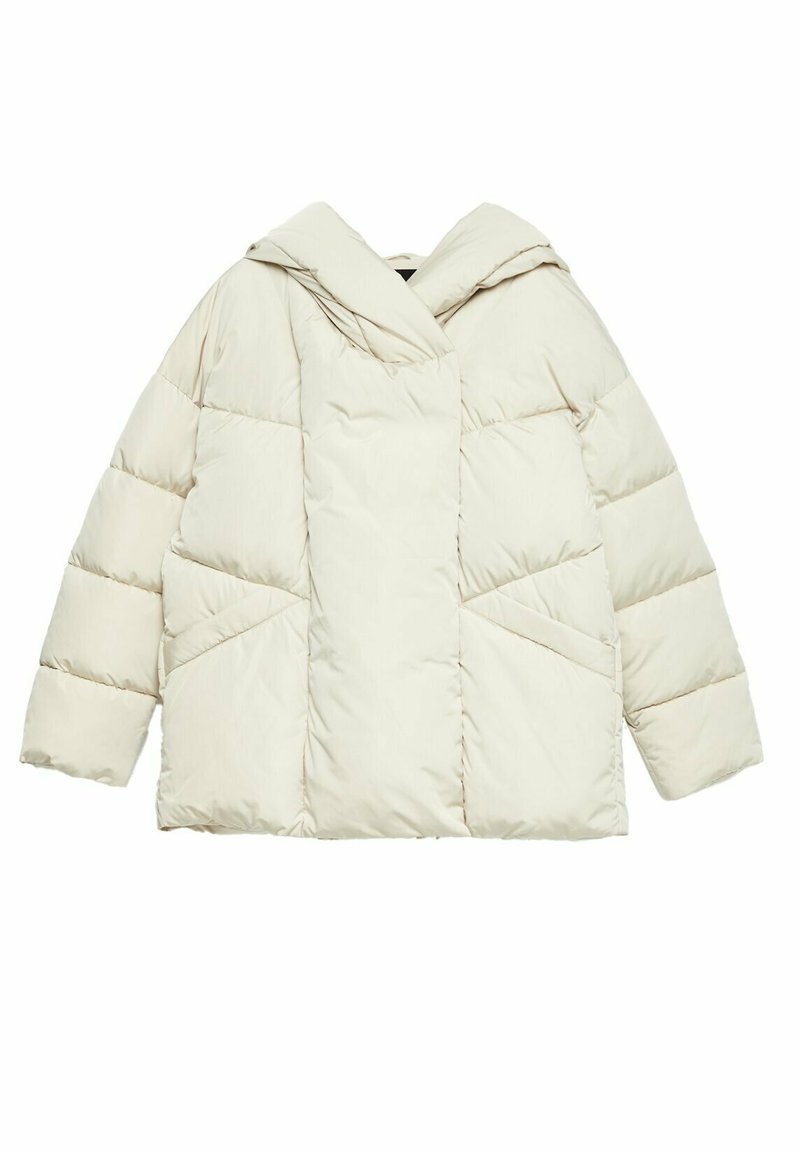 Stradivarius Winterjas beige mêleerd Stradivarius Winterjas beige mêleerd