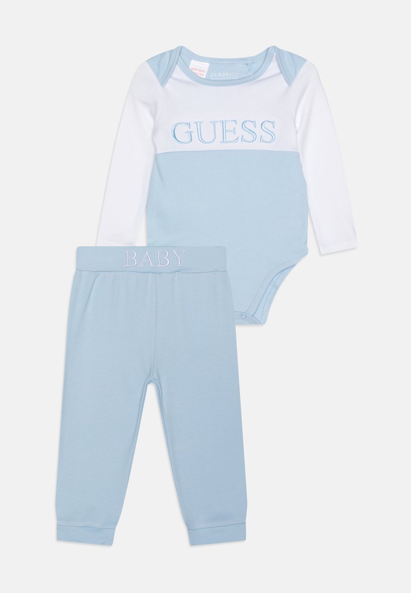 Guess BABY SET PANTS UNISEX Babygaver frosted blue/lyseblå Zalando.no
