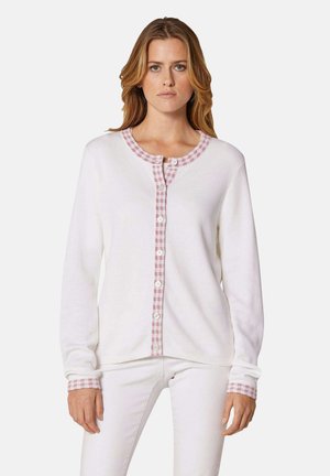 MADELEINE, MIT VICHY-KARO-AKZENTEN - Gilet - natural white   light magnolia