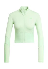 HYPERGLAM COVER UP - Felpa con zip - semi green spark lime burst