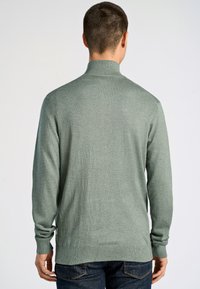 Lindbergh HALF ZIP - Maglione - jade green mel