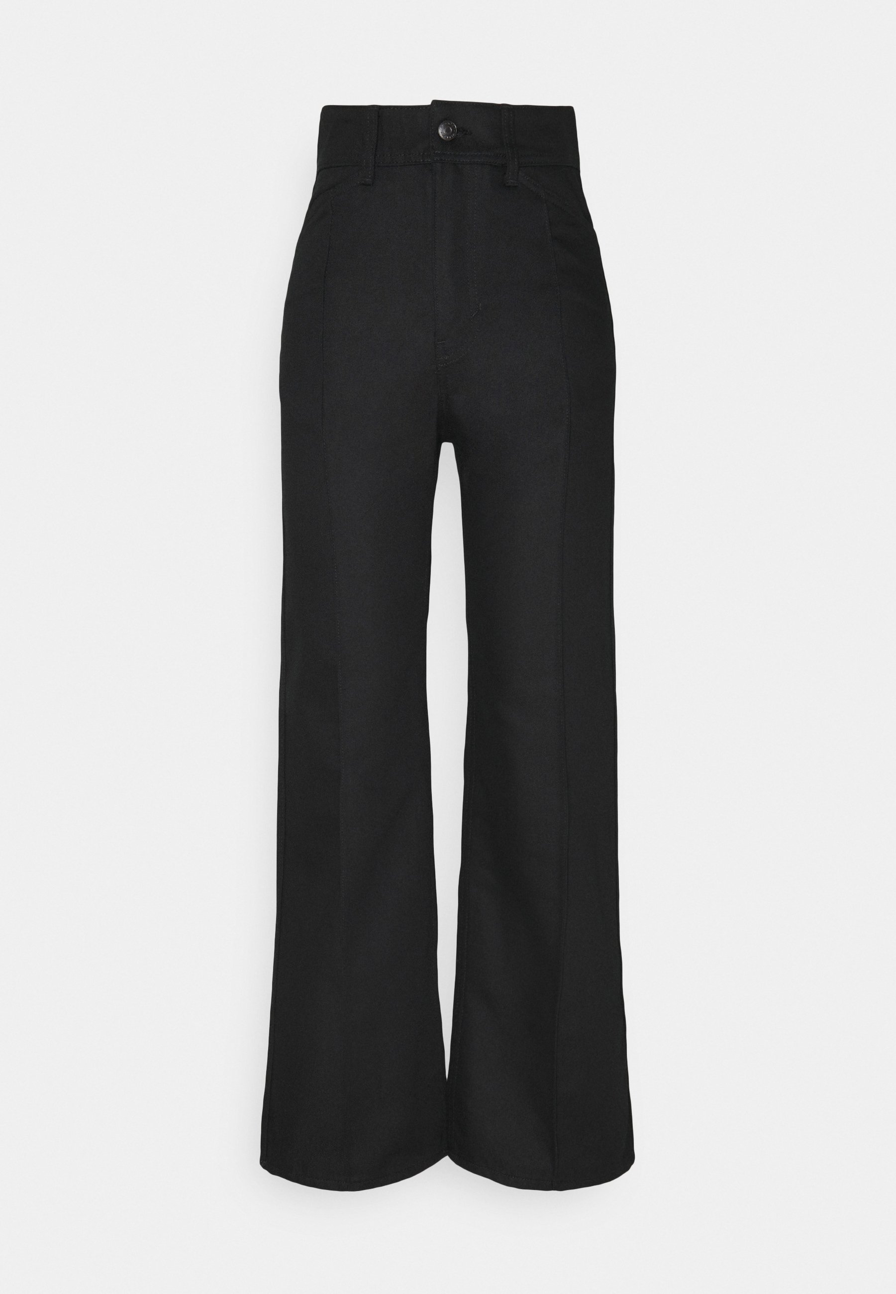 Weekday NELLIE TROUSER Jeans relaxed fit black Zalando.no Weekday GWYNETH TROUSER - Bukse - dark navy