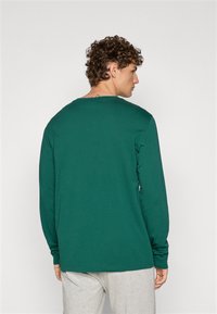 Champion ICONS CONTRAST CREWNECK LONG SLEEVE  - Langarmshirt - dark green