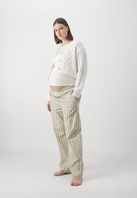 Anna Field MAMA 2 PACK - Paprasti marškinėliai - mottled light grey/white