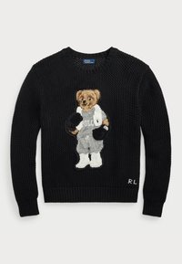 POLO BEAR COTTON CREWNECK JUMPER - Pullover - polo black