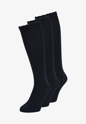 KNEE HIGH SOCKS OLDER GIRLS 3 PACK - Zeķes līdz ceļgaliem - navy