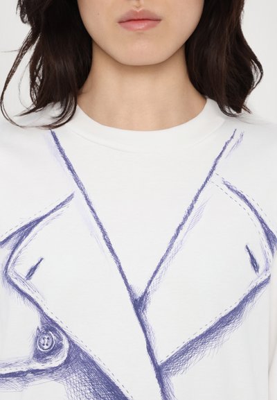 MOSCHINO OLIVIA - Jerseyklänning - fantasia bianco