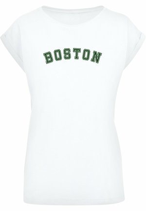 Merchcode, BOSTON - Triko s potiskem - white