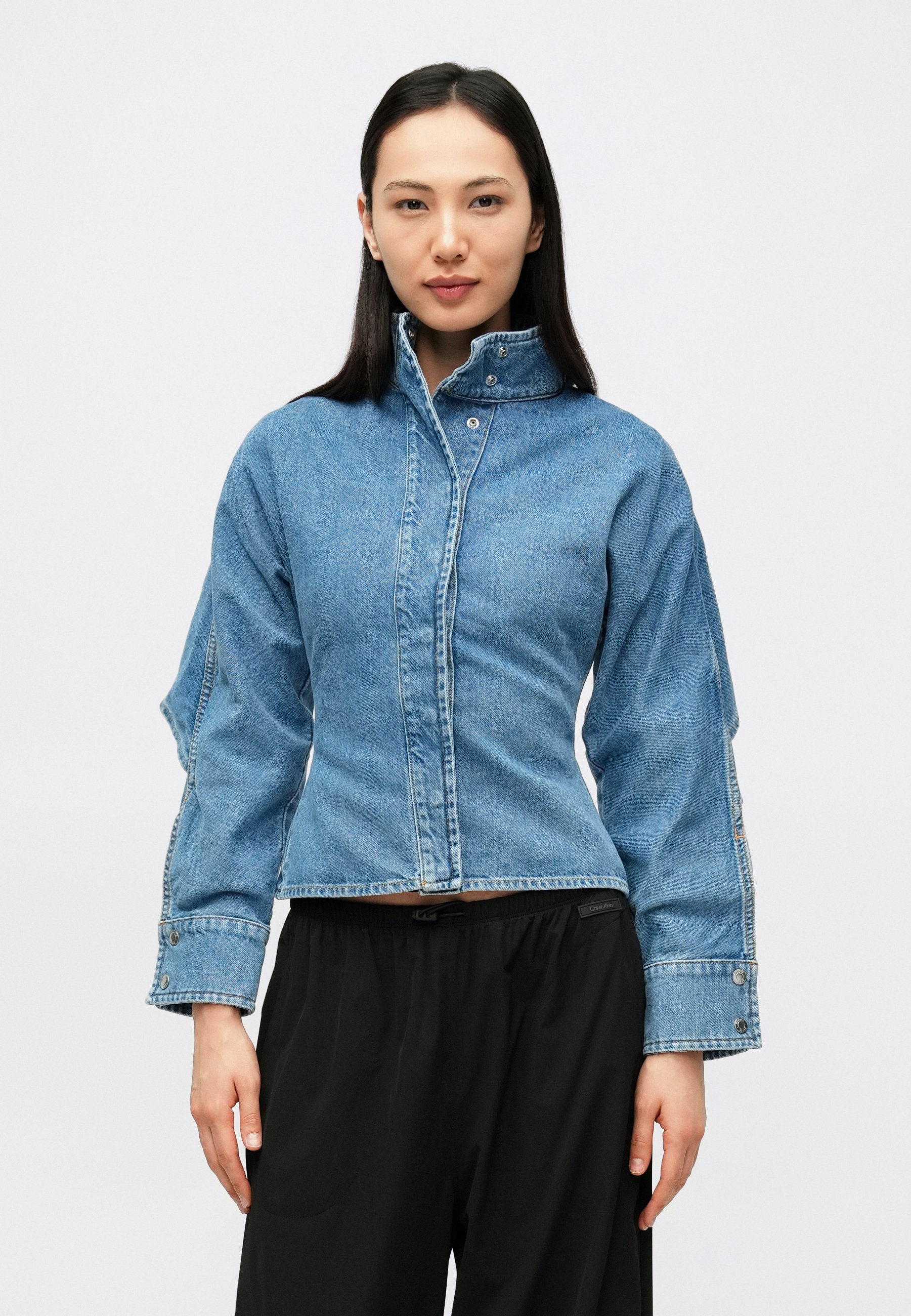 MARINE SERRE MOON LASER - Denim jacket - light blue - Zalando.co.uk