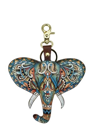 HANDPAINTED - Sleutelhanger - elephant mandala