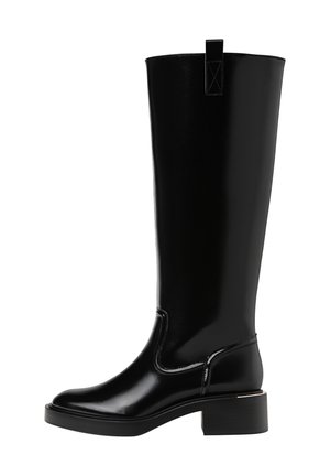 Stradivarius EQUESTRIAN-STYLE - Platform-saappaat - black