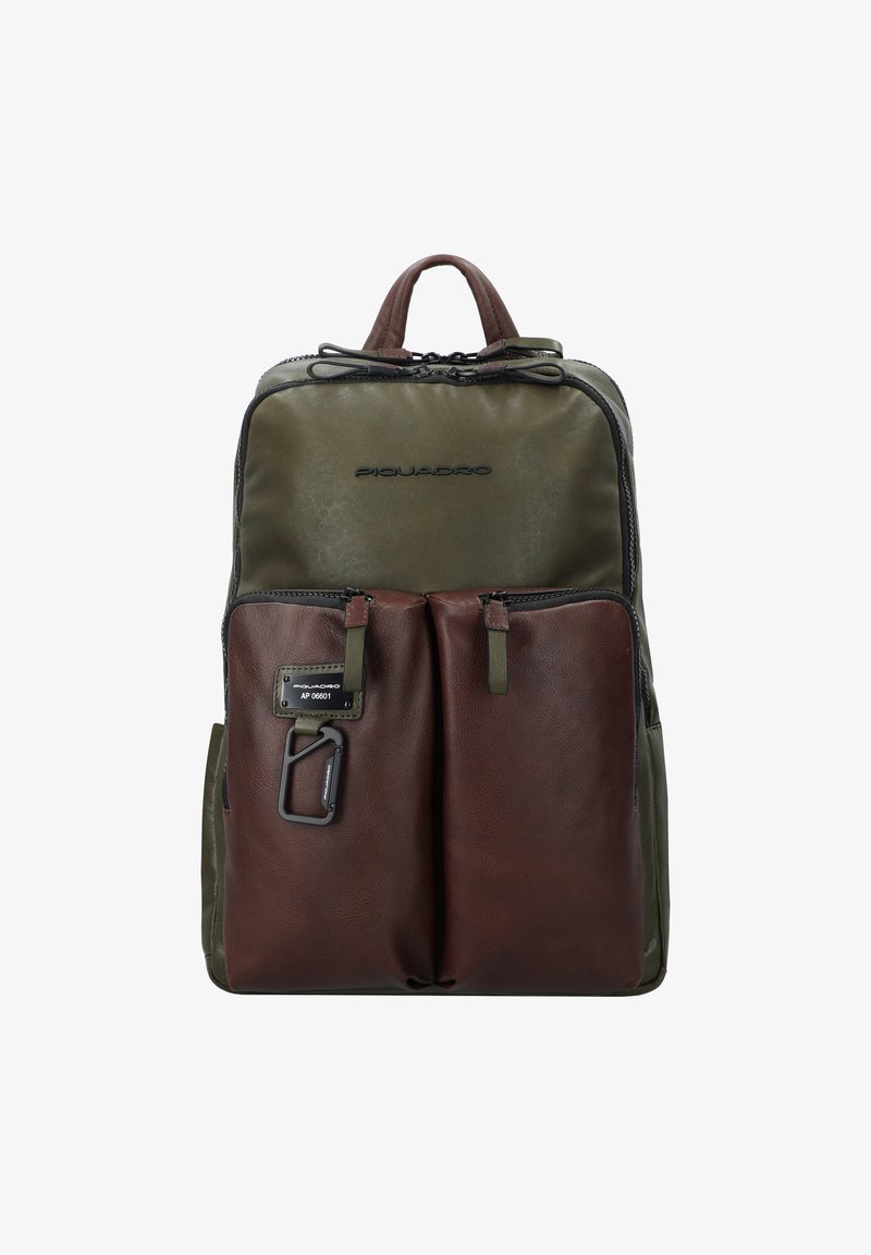 Piquadro HARPER - Rugzak - green dark brown