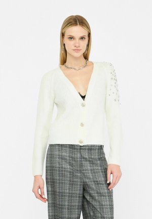 LIU JO WITH GEMSTONES - Cardigan - white