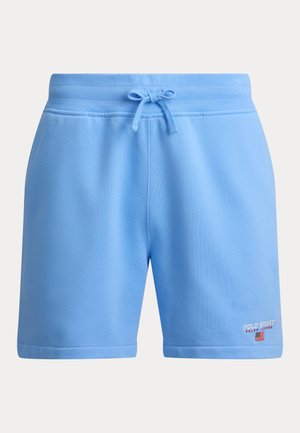 Hellblaue Shorts aus Baumwollmischung mit elastischem Bund, Kordelzug und Seitentaschen. Mit besticktem "POLO SPORT" Logo an der Seite.