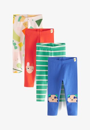 4 PACK - Leggings - blue/ green / red