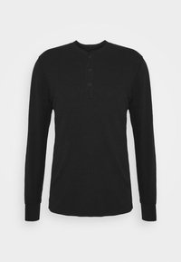 CLASSIC HENLEY - T-shirt à manches longues - black