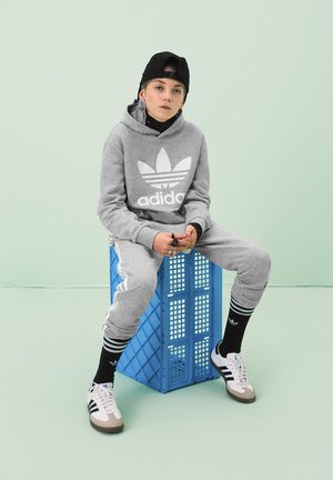 TREFOIL  - Tracksuit bottoms - grey/white