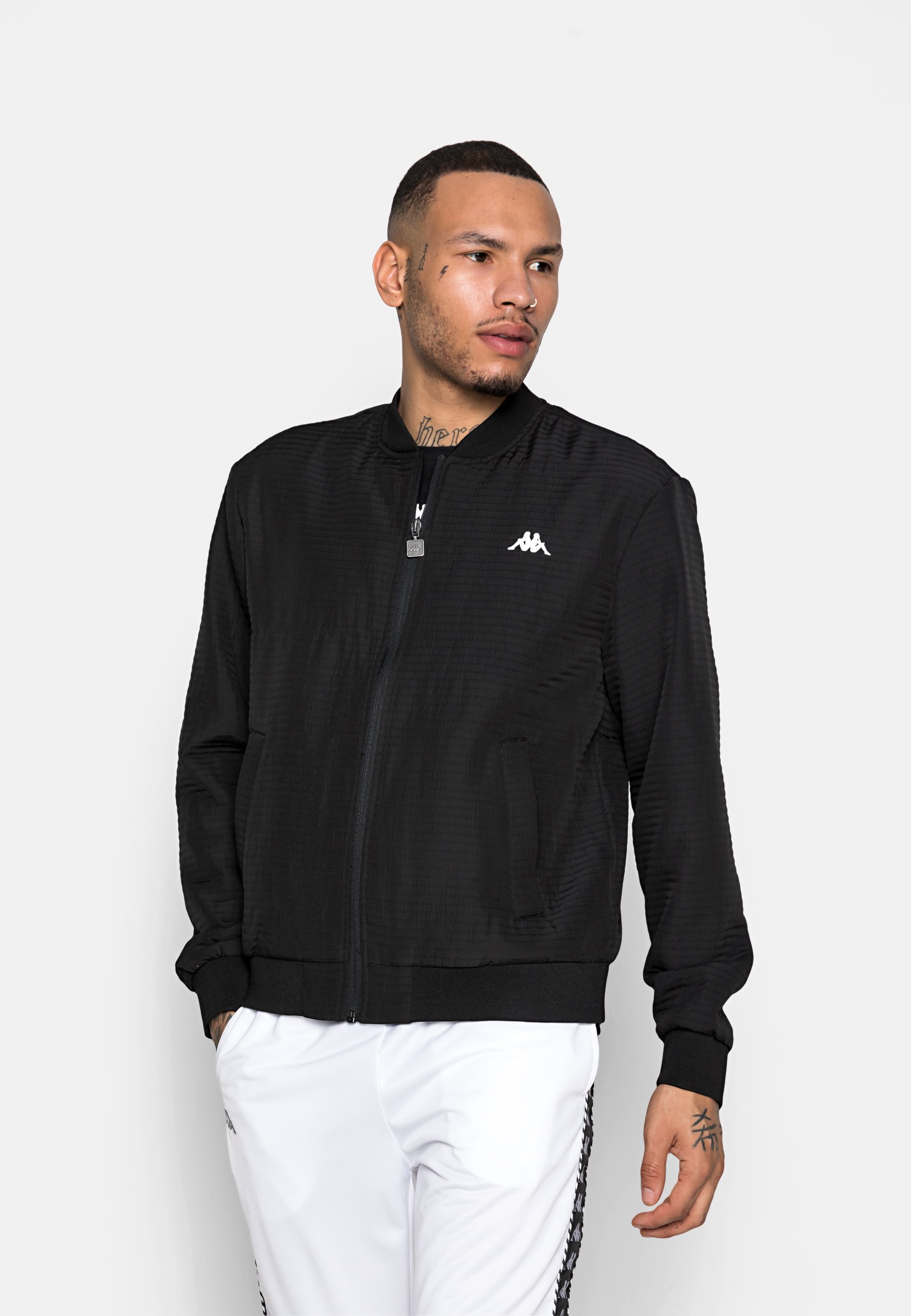 Kappa ITYAS - Sudadera con cremallera - caviar/negro - Zalando.es