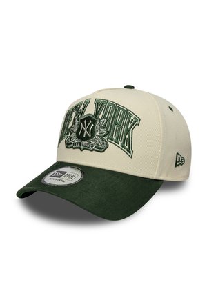New Era, Casquette - beige/dark green