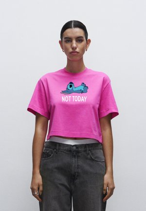 LILO & STITCH NOT TODAY - T-Shirt print - pink