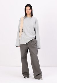 Weekday OVERSIZED LONG SLEEVE  - Langærmet T-shirt - grey