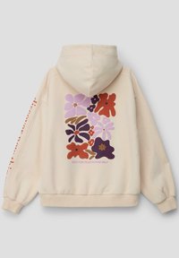 s.Oliver MIT WEICHER INNENSEITE - Jersey con capucha - helles sand